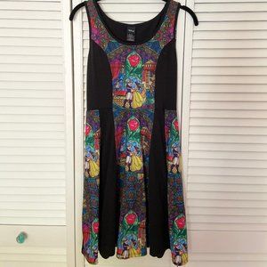 Beauty and the Beast Fit and Flare Skater Dress